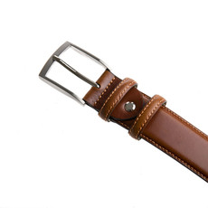 Eagle Eagle cognac leren duo-tone riem