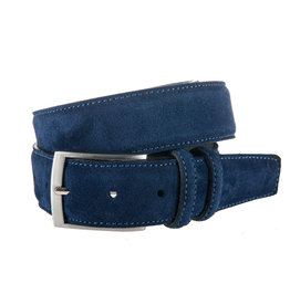 Eagle Eagle blauw suède leren  riem