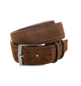 Eagle Eagle cognac suède leren  riem