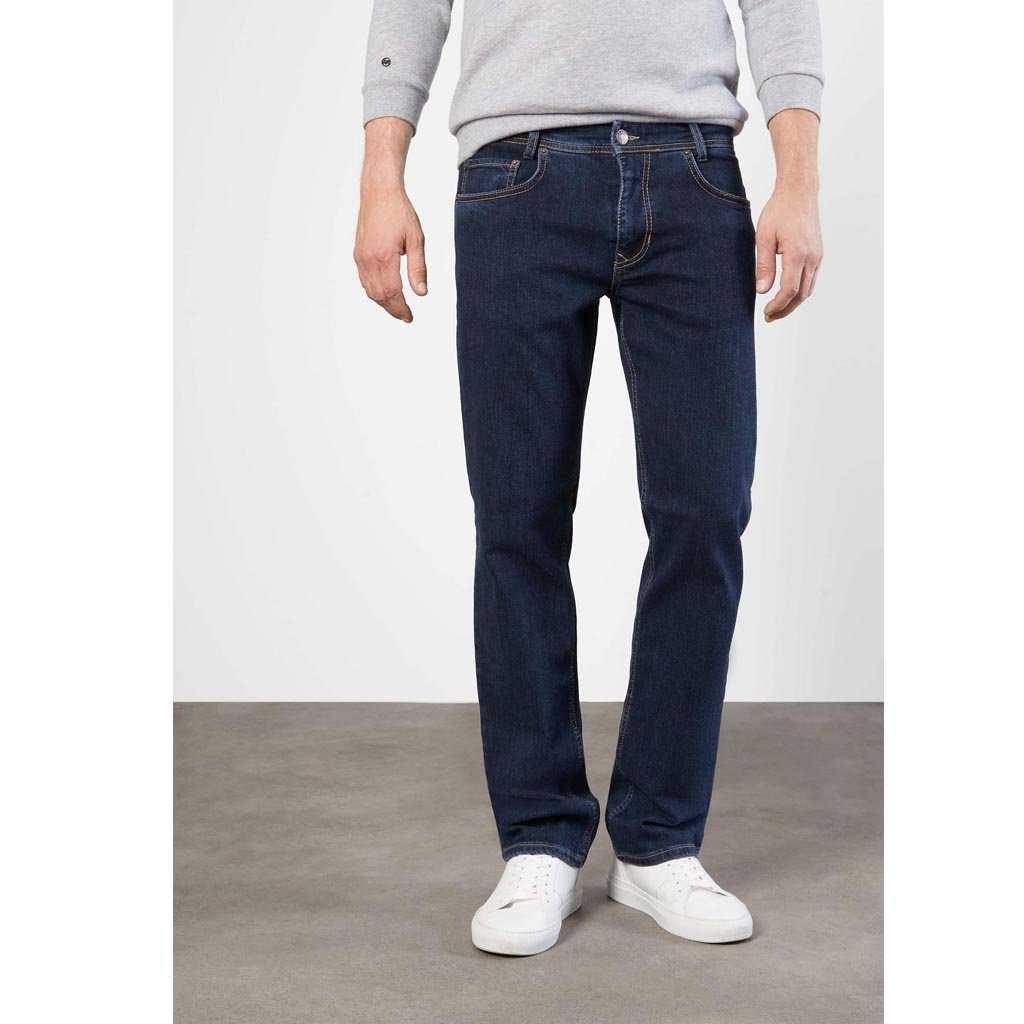 MAC Jeans MAC Arne Recycled Denim, Deep Blue Stonewash