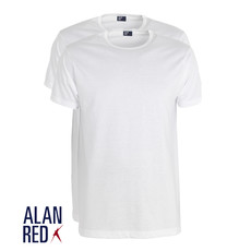 AlanRed AlanRed Derby 2-pack thin O-neck regular fit white