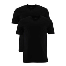 MarVelis MarVelis Single Jersey T-shirts zwart met V-hals