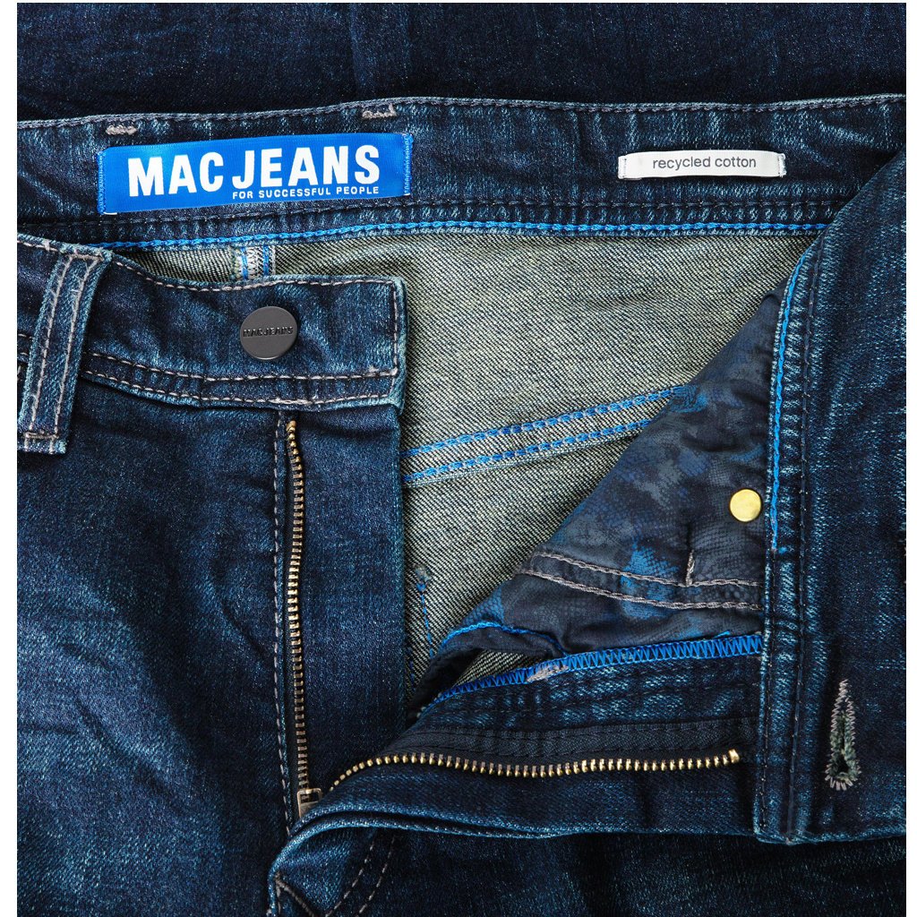 MAC Jeans MAC Garvin 90s Denim, Rinsed Wash 3D Baffies