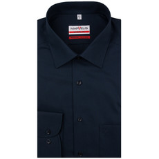 MarVelis MarVelis strijkvrij overhemd  donkerblauw Modern Fit, New Kent kraag