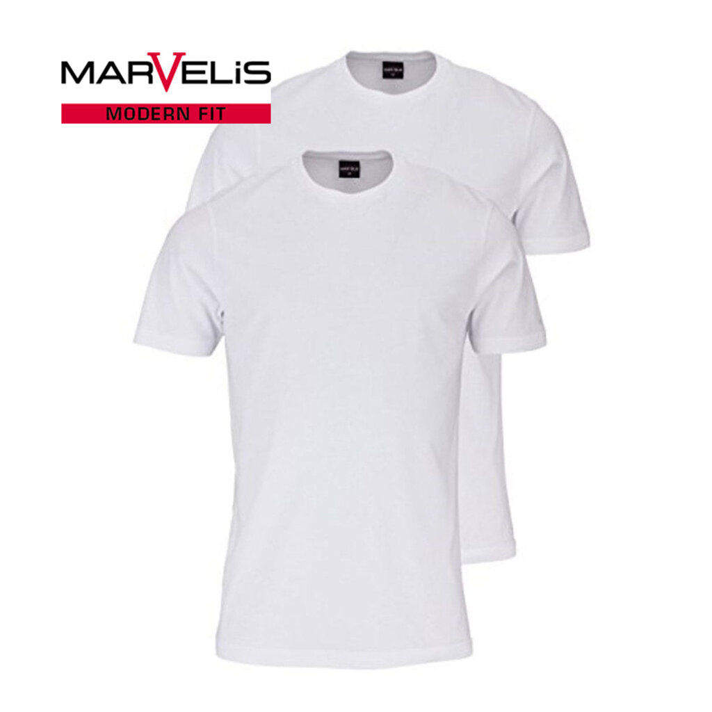 MarVelis MarVelis Single Jersey T-shirt wit met ronde hals