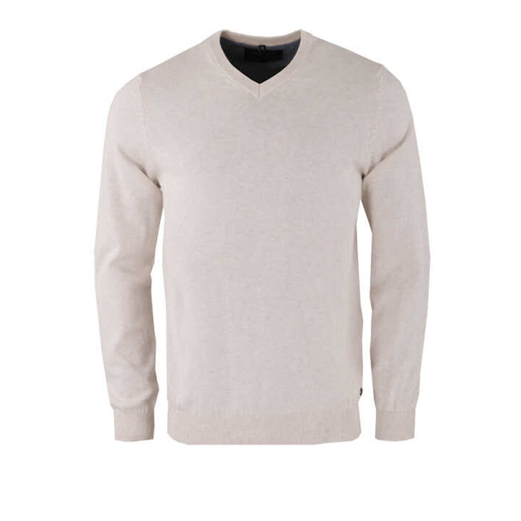 MarVelis MarVelis trui katoen  creme wit V-hals
