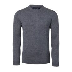 MarVelis MarVelis Merino Wol O-hals, antraciet