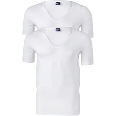 AlanRed AlanRed NO-V stretch 2-pack body fit invisible neck white