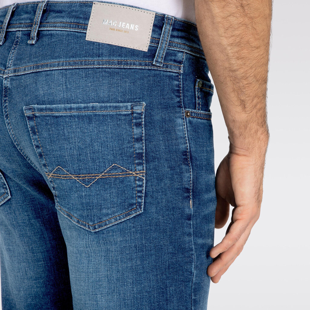 MAC Jeans MAC Arne Recycled Denim, Dark Blue Authentic 3D