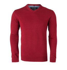 MarVelis MarVelis trui katoen, rood V-hals