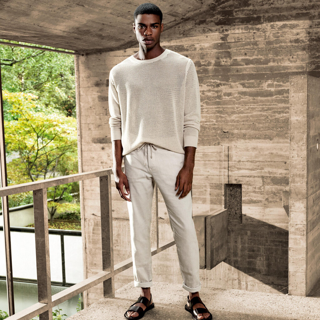 MAC Jeans MAC Lennox Sport Linen Stretch, Kitt