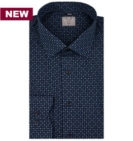 MarVelis MarVelis strijkvrij overhemd  met print Comfort Fit, New Kent kraag