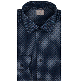 MarVelis MarVelis strijkvrij overhemd  met print Comfort Fit, New Kent kraag