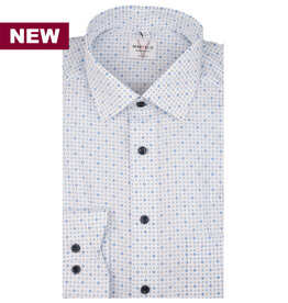 MarVelis MarVelis strijkvrij overhemd  met print Modern Fit, New Kent kraag
