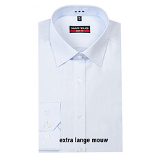 MarVelis MarVelis overhemd extra lange mouw blue Body Fit, N ew York Kent kraagkraag  - Copy