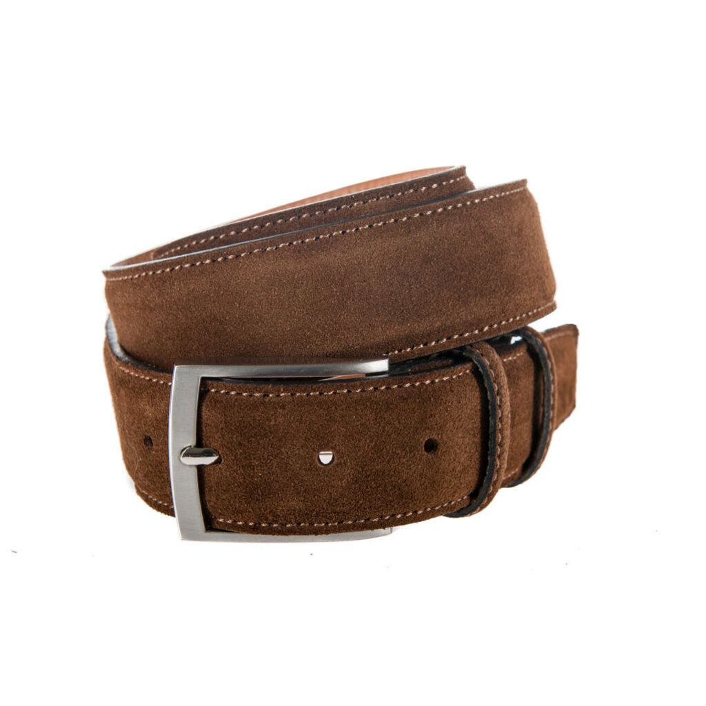 Eagle Eagle cognac suède leren  riem