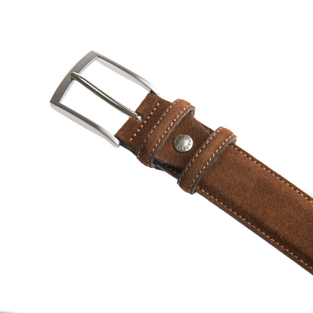 Eagle Eagle cognac suède leren  riem