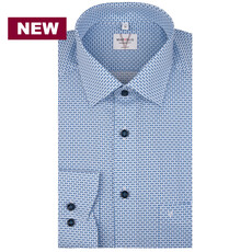 MarVelis MarVelis strijkvrij overhemd  met print Modern Fit, New Kent kraag