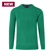 MarVelis MarVelis trui katoen groen O-hals