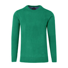 MarVelis MarVelis trui katoen groen O-hals