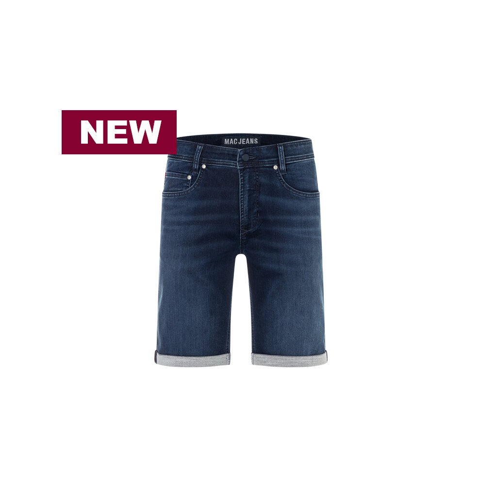 MAC Jeans MAC Jog'n Bermuda, Light Sweat Denim, Dark Blue Vintage Wash