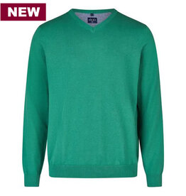 MarVelis MarVelis trui katoen groen V-hals