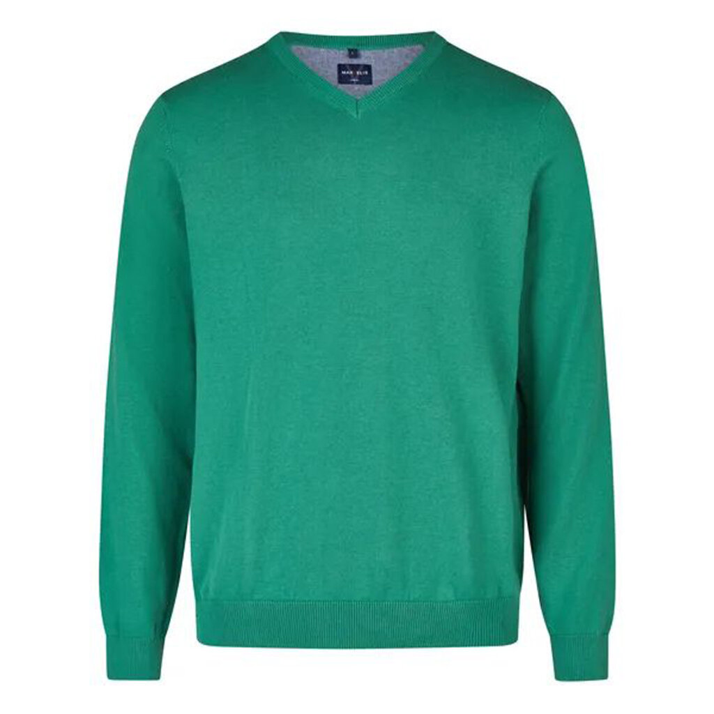 MarVelis MarVelis trui katoen groen V-hals