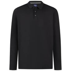 MarVelis MarVelis poloshirt quick-dry donkerblauw met lange mouw