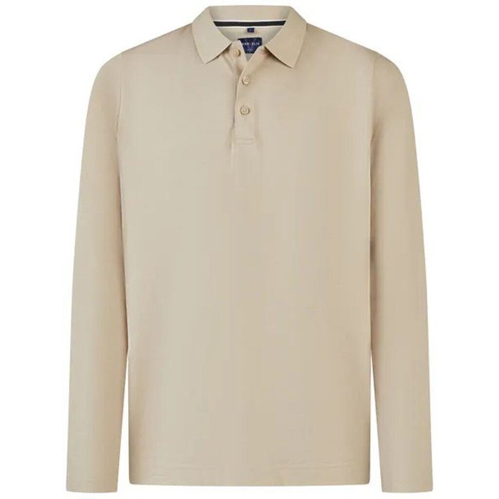 MarVelis MarVelis poloshirt quick-dry beige met lange mouw