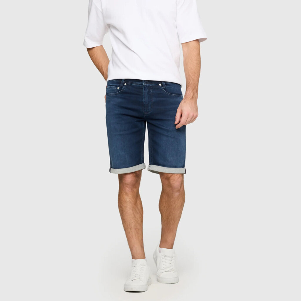 MAC Jeans MAC Jog'n Bermuda, Light Sweat Denim, Dark Blue Vintage Wash