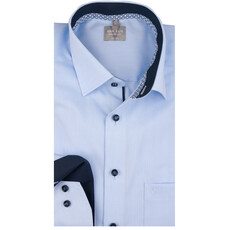 MarVelis MarVelis strijkvrij overhemd  lichtblauw Comfort Fit, New Kent kraag