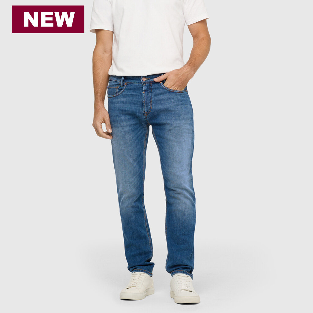 MAC Jeans  MAC Arne Pipe Hemp Denim, Hemp Midblue Authentic