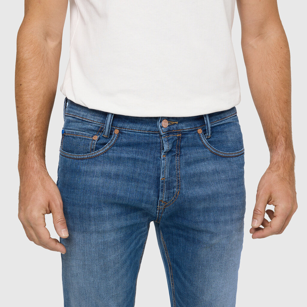 MAC Jeans  MAC Arne Pipe Hemp Denim, Hemp Midblue Authentic