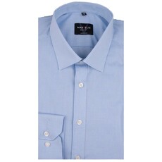 MarVelis MarVelis overhemd blauw-wit geblokt Body Fit, New York Kent kraag