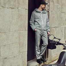MAC Jeans MAC Lennox Wooly Herringbone, Light Storm Grey Herringb