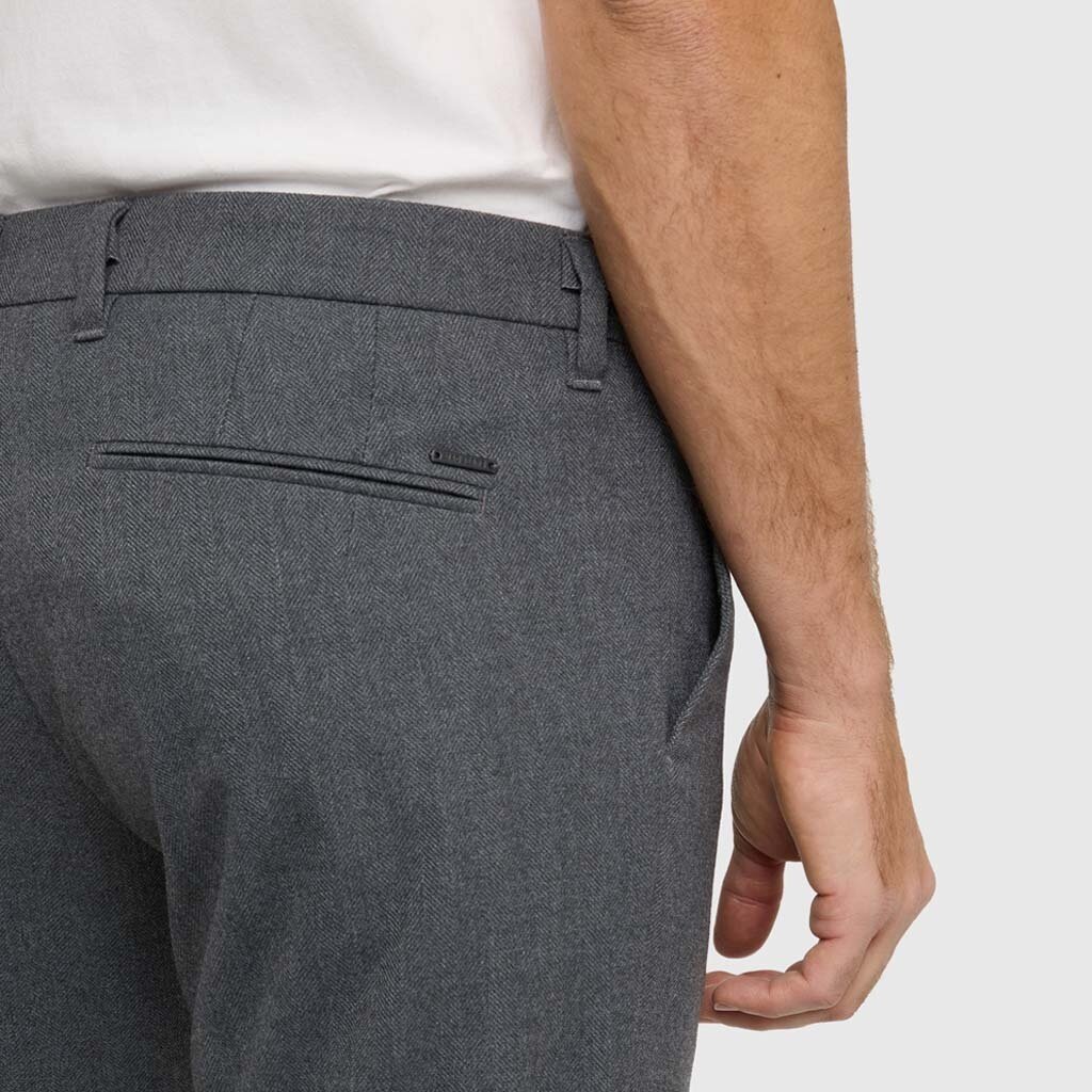 MAC Jeans MAC Lennox Wooly Herringbone, Grey Stone Herringbone