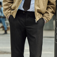 MAC Jeans MAC Lennox Wooly Herringbone, Mahagony Brown Herringbon