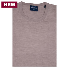 MarVelis MarVelis Merino Wol Trui O-hals, beige