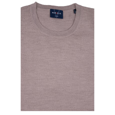 MarVelis MarVelis Merino Wol Trui O-hals, beige