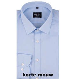 MarVelis MarVelis overhemd korte mouw  blue Body Fit, New Kent kraag