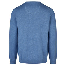 MarVelis MarVelis trui katoen blauw V-hals