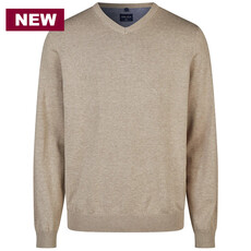 MarVelis MarVelis trui katoen beige V-hals
