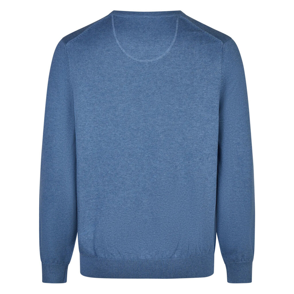 MarVelis MarVelis trui katoen blauw O-hals