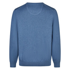 MarVelis MarVelis trui katoen blauw O-hals
