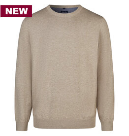 MarVelis MarVelis trui katoen beige O-hals