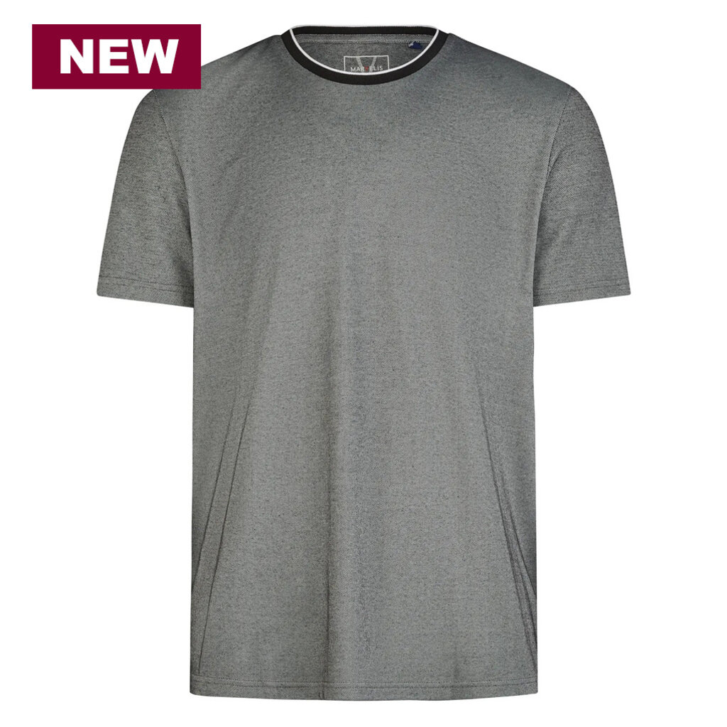 MarVelis Marvelis Modern Fit T-shirts zwart , O-hals