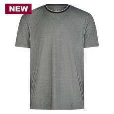 MarVelis Marvelis Modern Fit T-shirts gemeleerd  zwart , O-hals