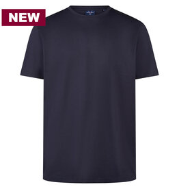 MarVelis Marvelis Modern Fit T-shirts zijdeglans donkerblauw , O-hals
