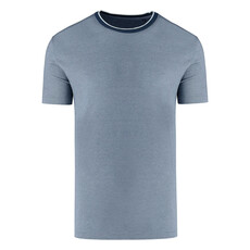 MarVelis Marvelis Modern Fit T-shirts gemeleerd blauw , O-hals