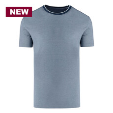 MarVelis Marvelis Modern Fit T-shirts gemeleerd blauw , O-hals